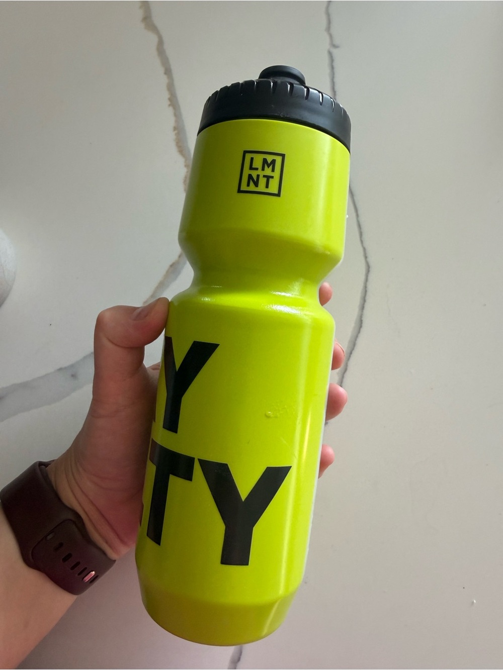 NWOT Neon Yellow Performance Water Bottle